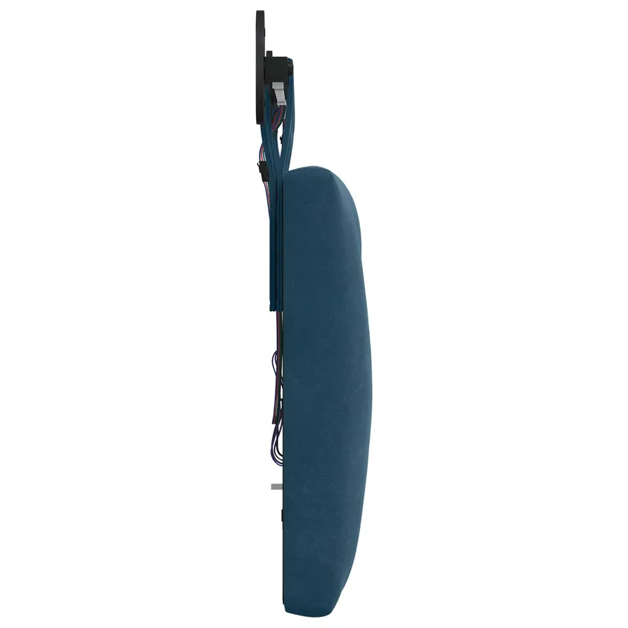 Tête de lit suspendue Avec lumière LED Bleu Velours - 7