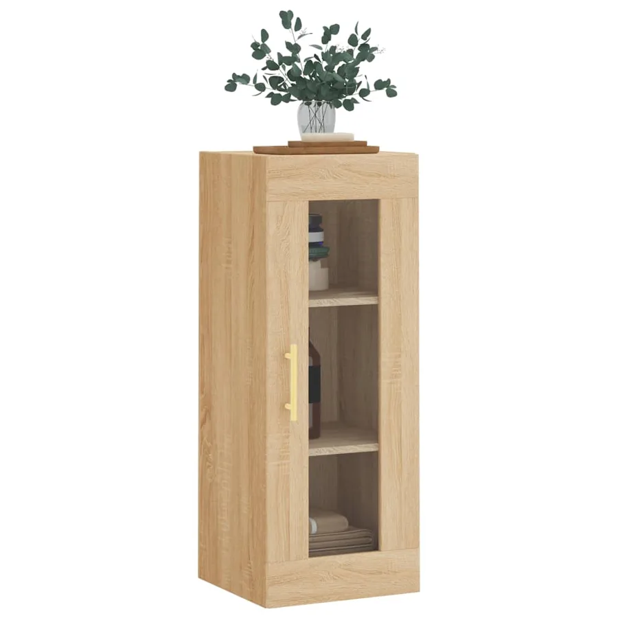 Armoire murale chêne sonoma 34,5x34x90 cm - 4