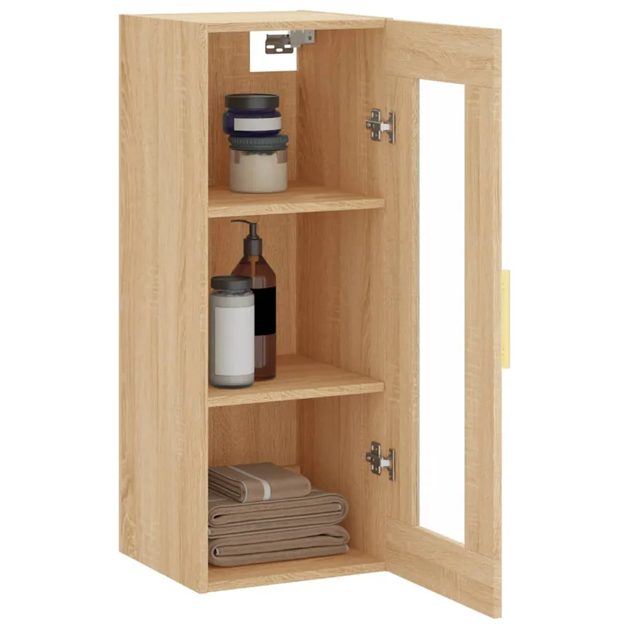 Armoire murale chêne sonoma 34,5x34x90 cm - 5