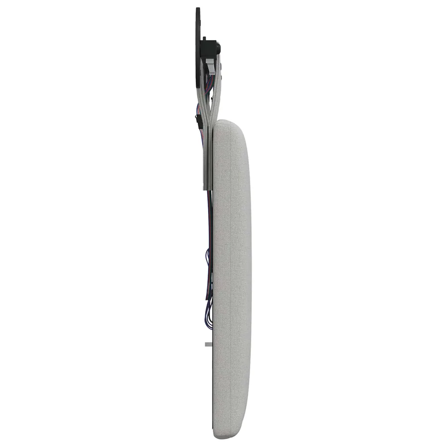 Tête de lit suspendue Avec lumière LED Gris nuage Tissu - 7
