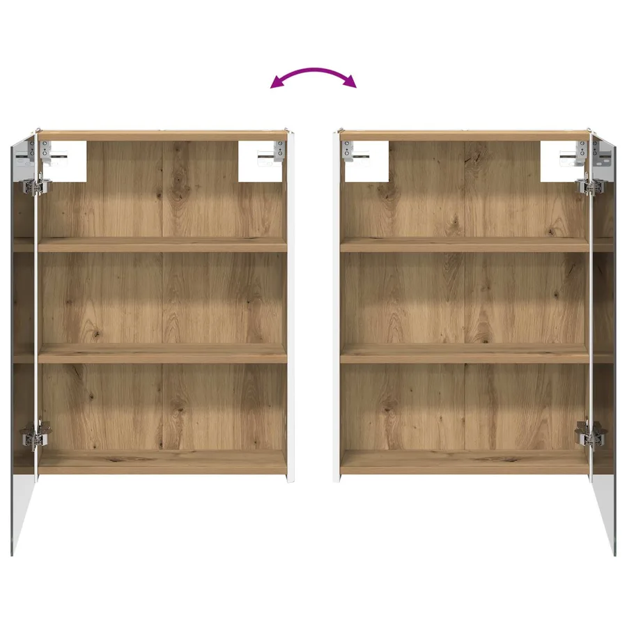 Ensemble d'armoire de salle de bain 5 pc Chêne artisanal - 12