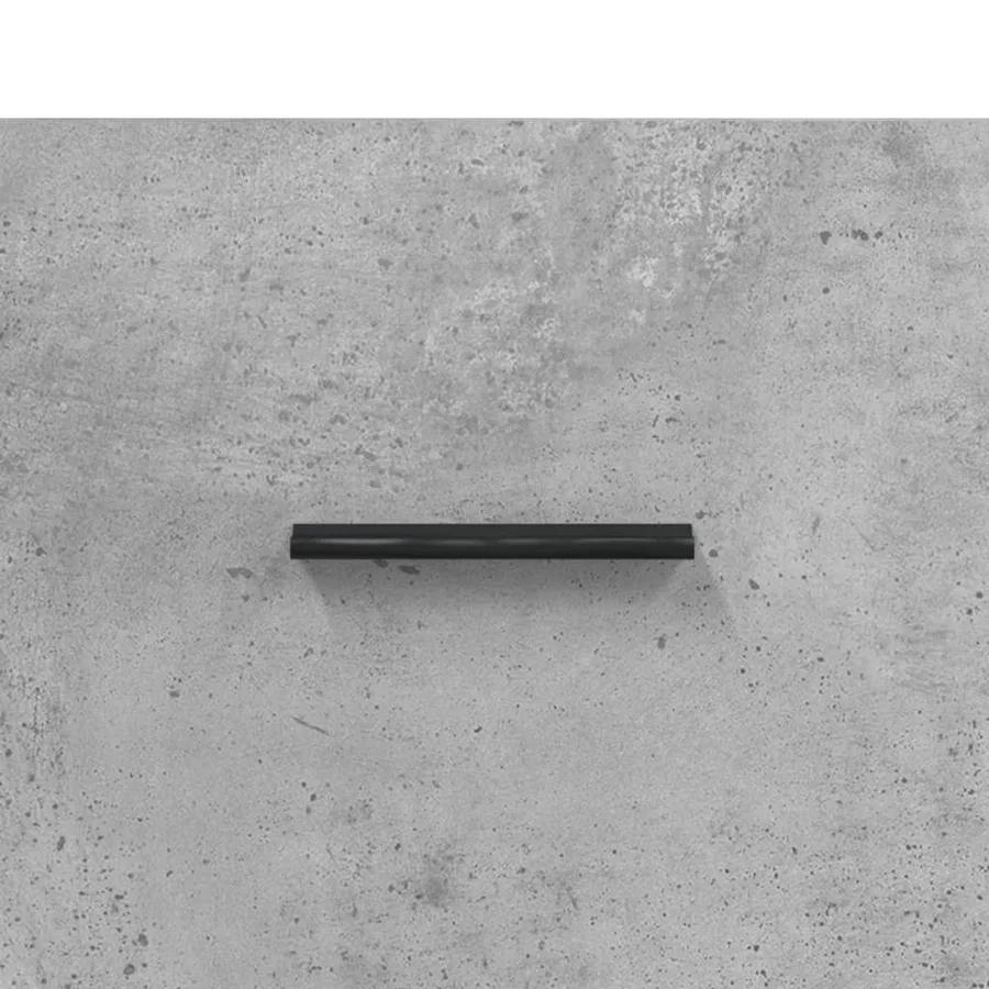 Buffet haut Gris béton 69,5x34x180 cm Bois d'ingénierie - 9