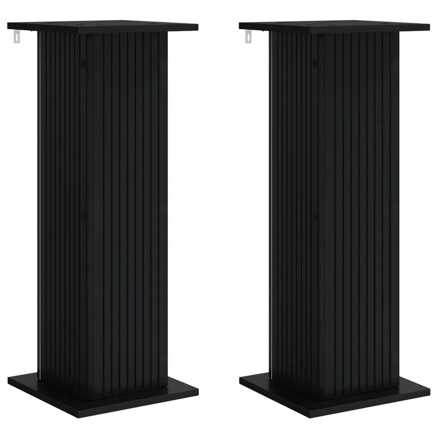 Support de Plante 2 pcs Noir 30,5 x 30 x 80,5 cm - 2