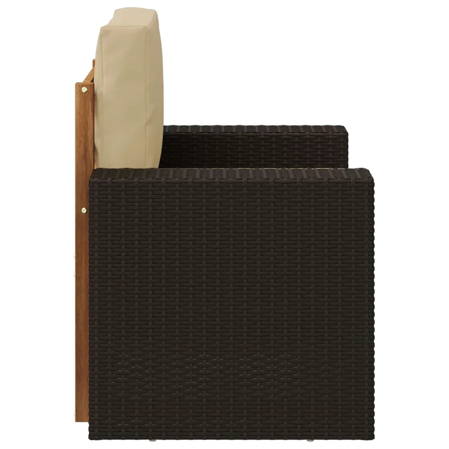 Sofa de milieu extérieur Naturel - 4