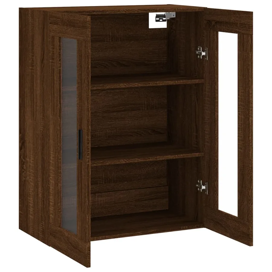 Armoire murale chêne marron 69,5x34x90 cm - 6