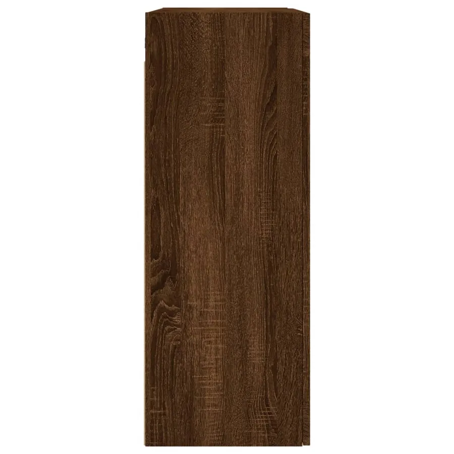 Armoire murale chêne marron 69,5x34x90 cm - 8