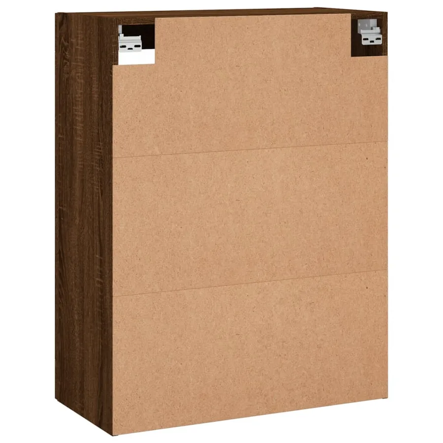 Armoire murale chêne marron 69,5x34x90 cm - 9