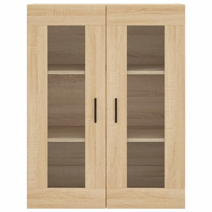 Buffet haut Chêne sonoma 69,5x34x180 cm Bois d'ingénierie - 6