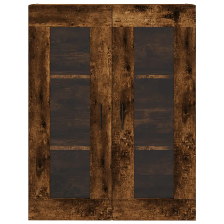 Armoires murales 2 pcs chêne fumé bois d'ingénierie - 6
