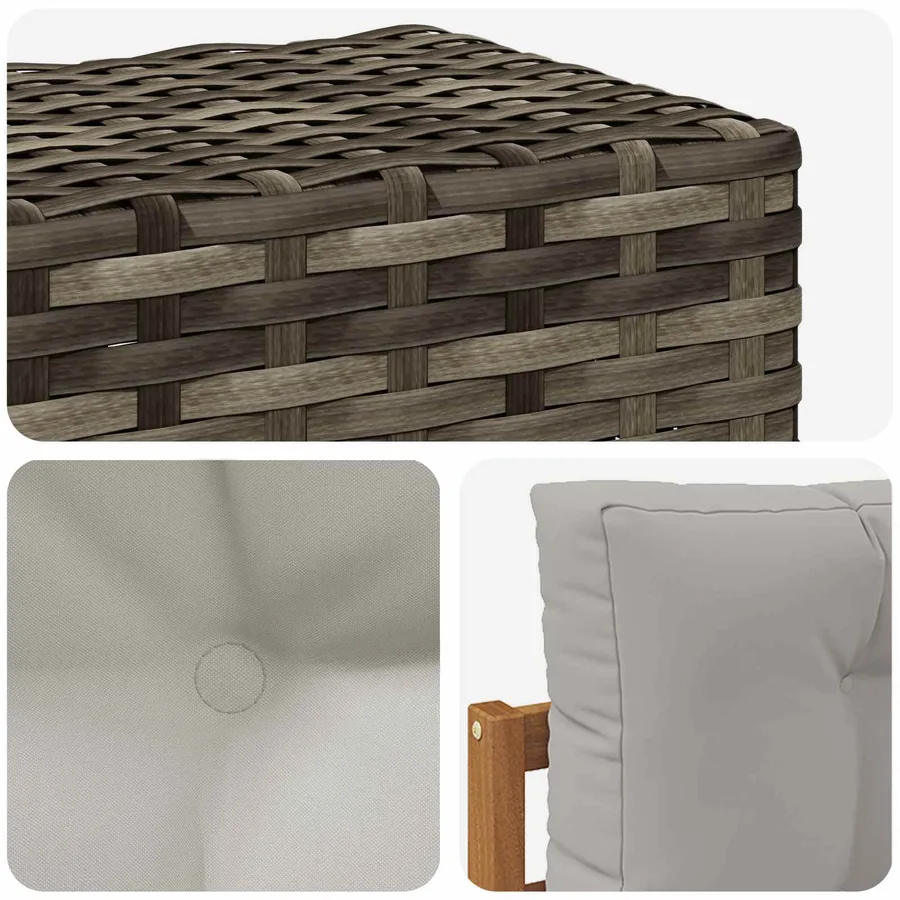 Sofa de milieu extérieur Naturel - 6