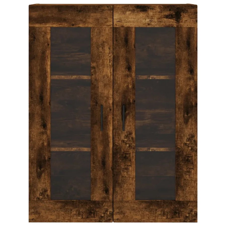Buffet haut Chêne fumé 69,5x34x180 cm Bois d'ingénierie - 6