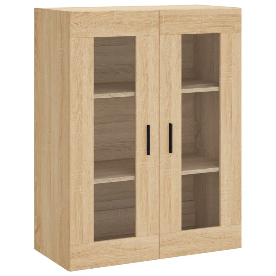 Buffet haut Chêne sonoma 69,5x34x180 cm Bois d'ingénierie - 5