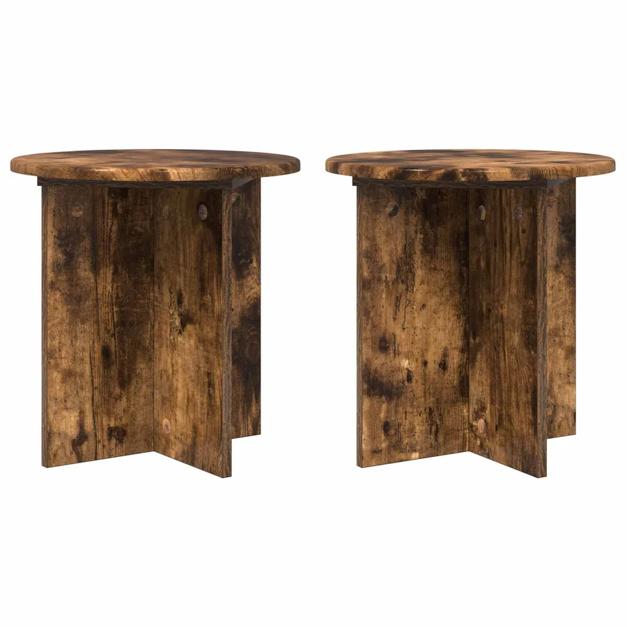 Support de Plante 2 pcs Chêne fumé 40 x 40 x 40 cm - 2