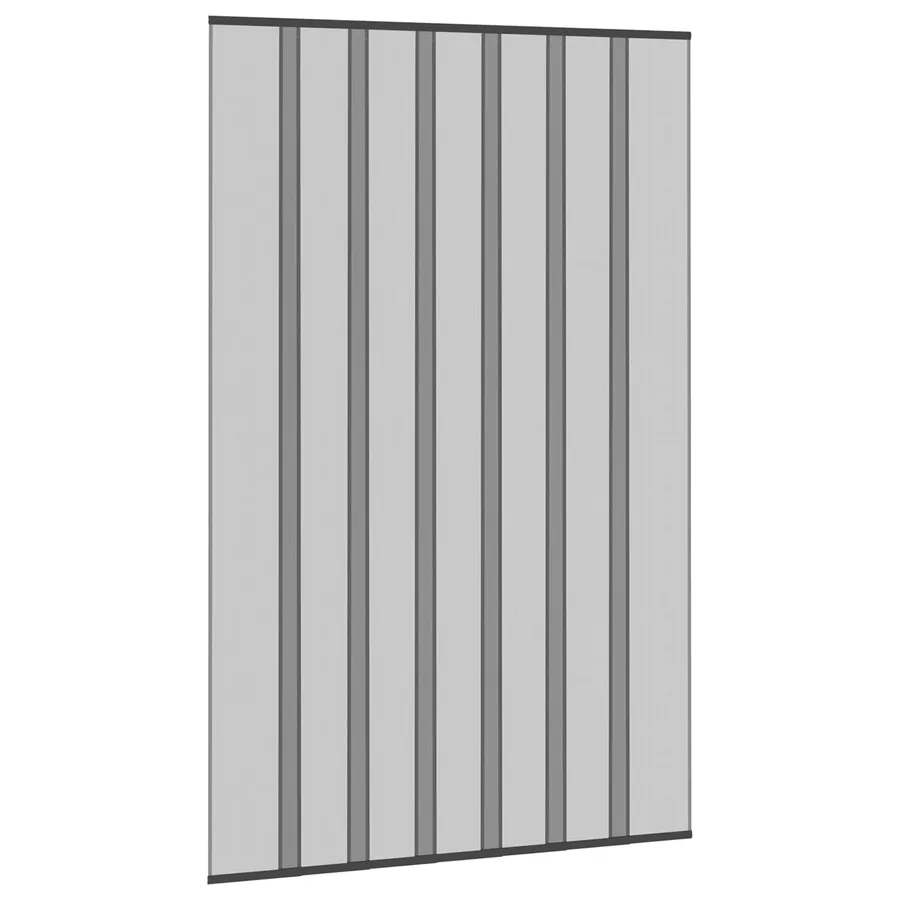 Écran de porte insectes avec rideau en maille Noir 160 x 240 cm - 2