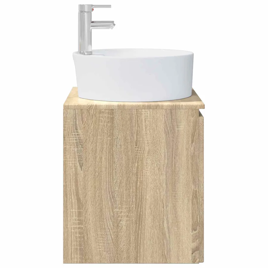 Vanité de lavabo mural Chêne Sonoma 49,5 x 44,5 x 65 cm - 4