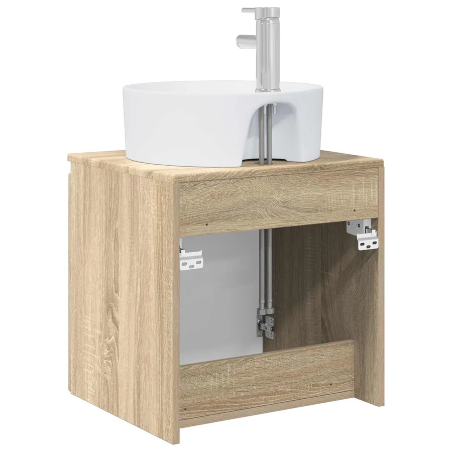 Vanité de lavabo mural Chêne Sonoma 49,5 x 44,5 x 65 cm - 5