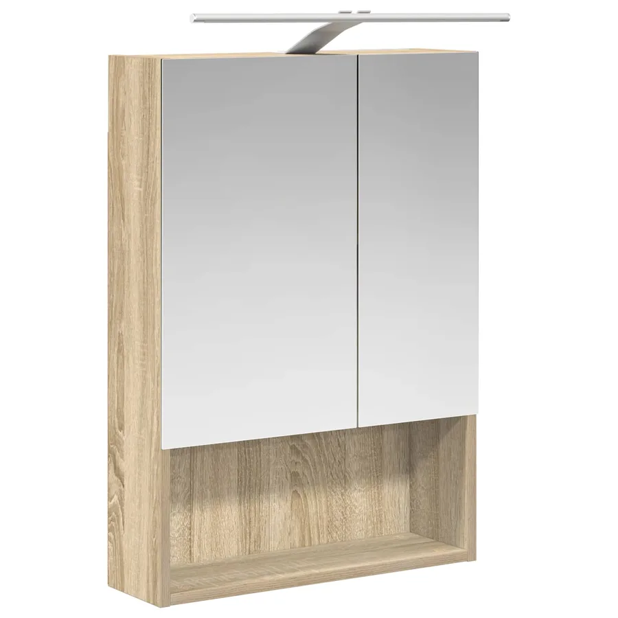 Ensemble d'armoire de salle de bain 5 pcs Chêne Sonoma - 7