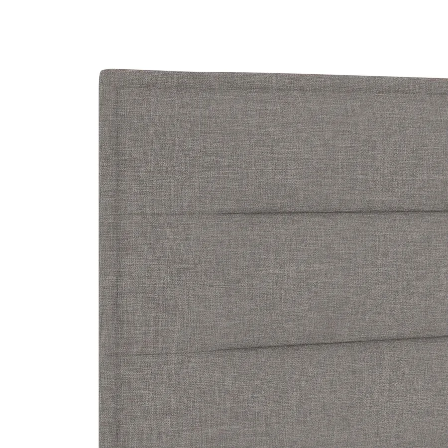 Lit boxspring avec matelas Taupe 90 x 200 cm Tissu - 8