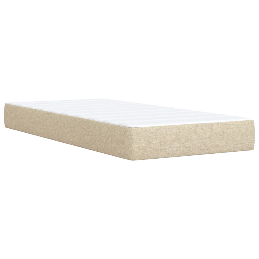 Lit avec rangement et matelas Crème 90 x 200 cm - 5