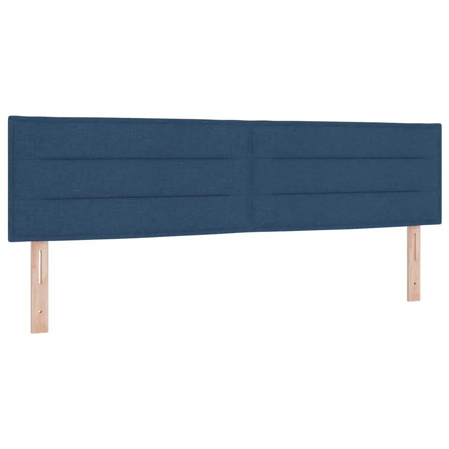 Lit boxspring avec matelas Bleu 180 x 200 cm Tissu - 3