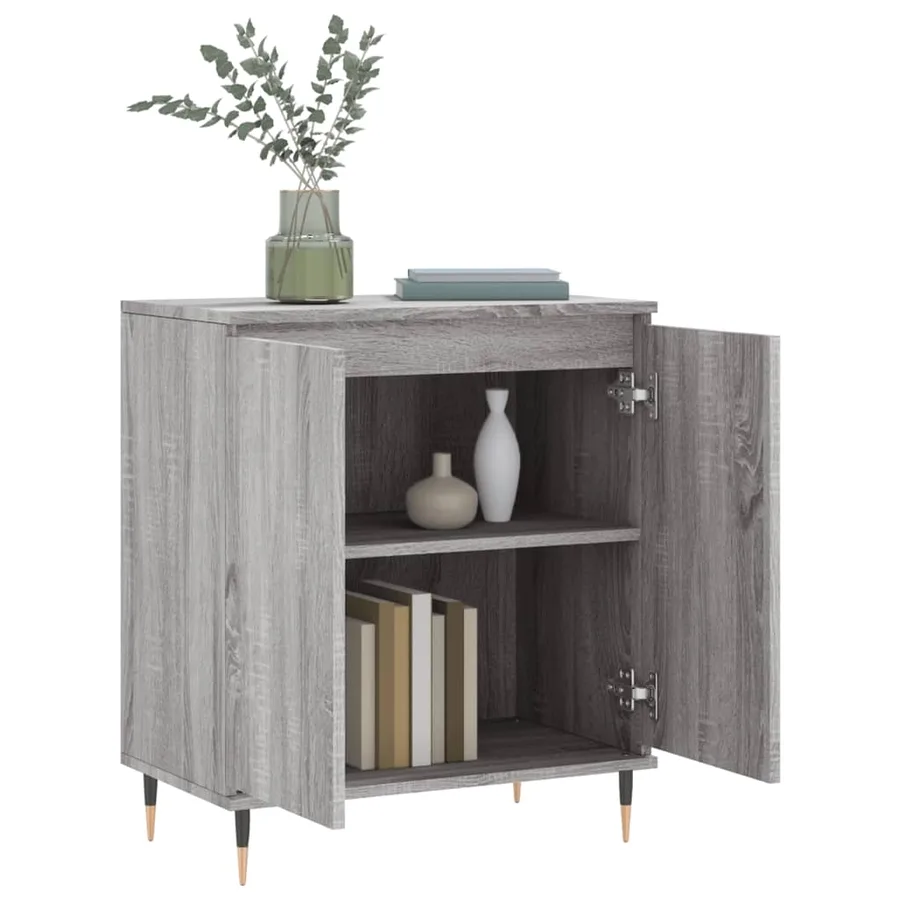 Buffet Sonoma gris 60x35x70 cm Bois d'ingénierie - 4