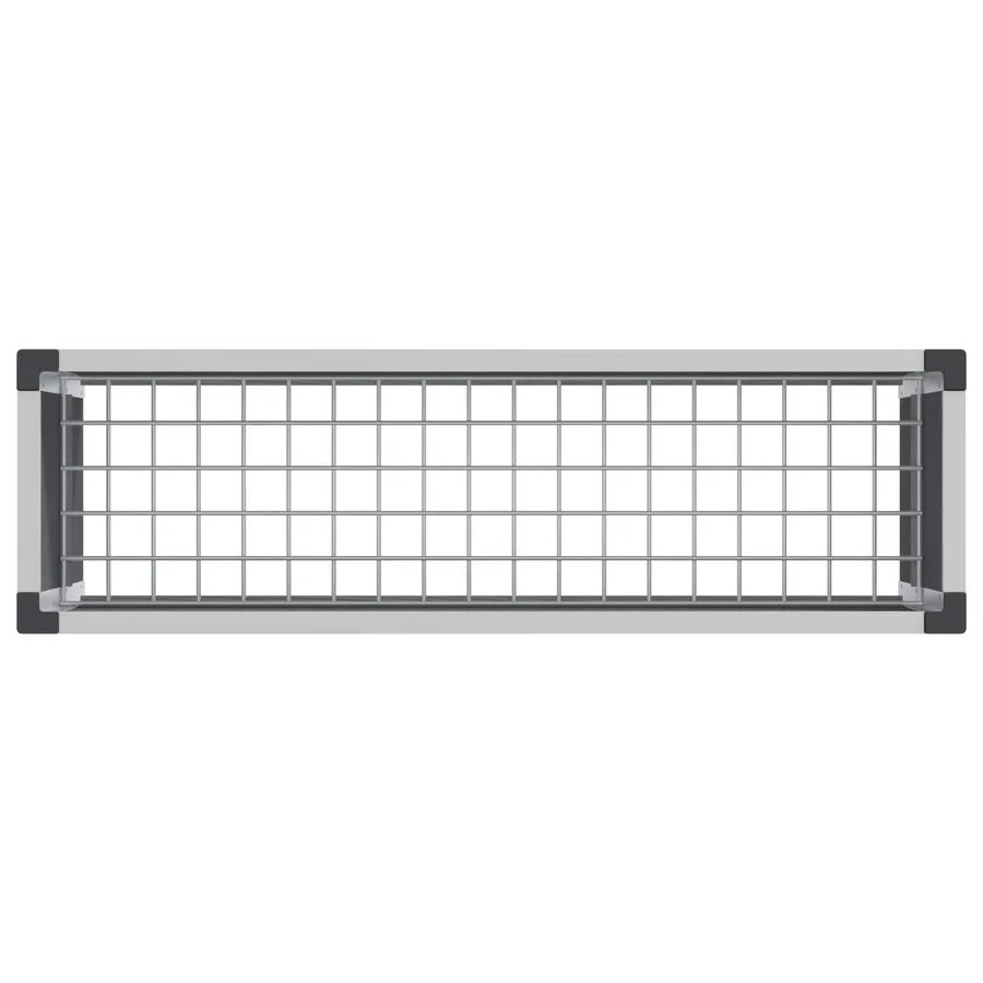 Jardinière surélevée Gris 100 x 30 x 22 cm WPC et Aluminium - 5
