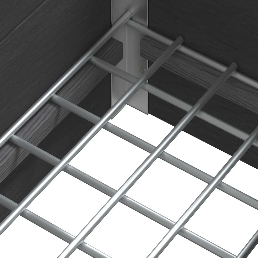 Jardinière surélevée Gris 100 x 30 x 22 cm WPC et Aluminium - 7