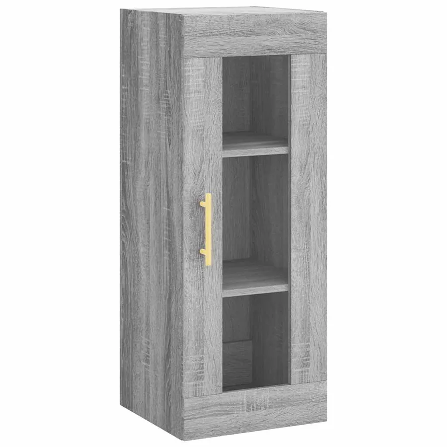 Buffet haut Sonoma gris 34,5x34x180 cm Bois d'ingénierie - 7