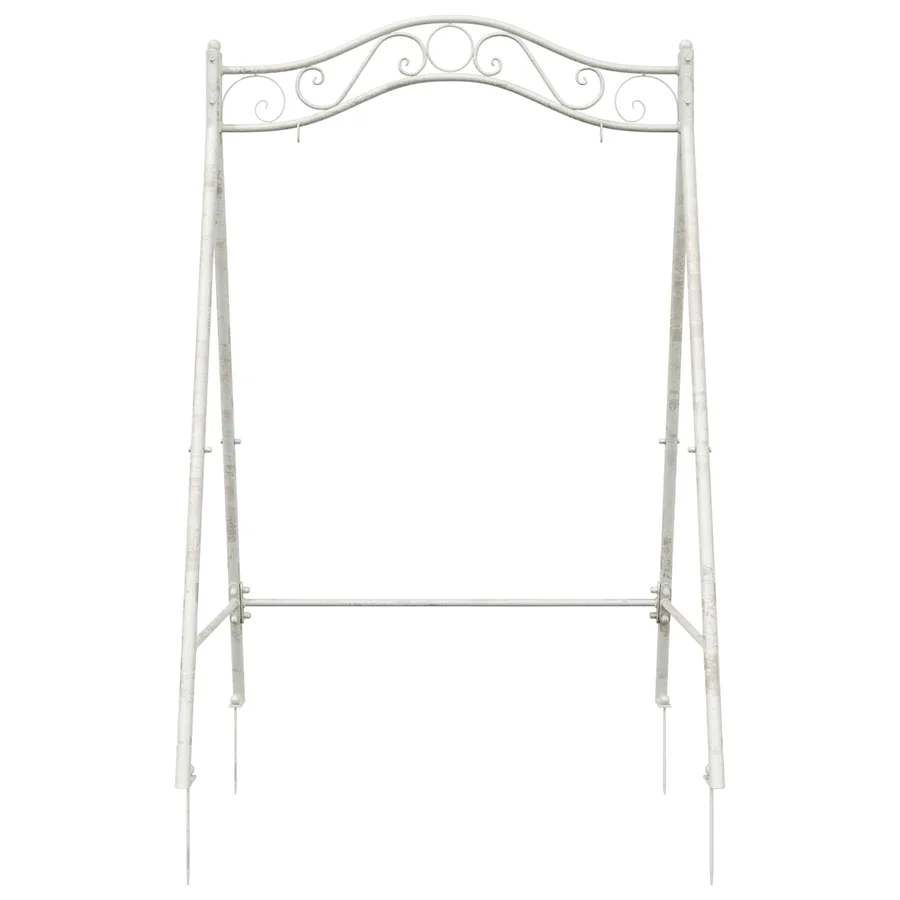 Cadre de balançoire Blanc antique 113 x 121,5 x 168 cm Acier - 3