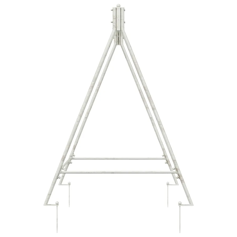 Cadre de balançoire Blanc antique 113 x 121,5 x 168 cm Acier - 4