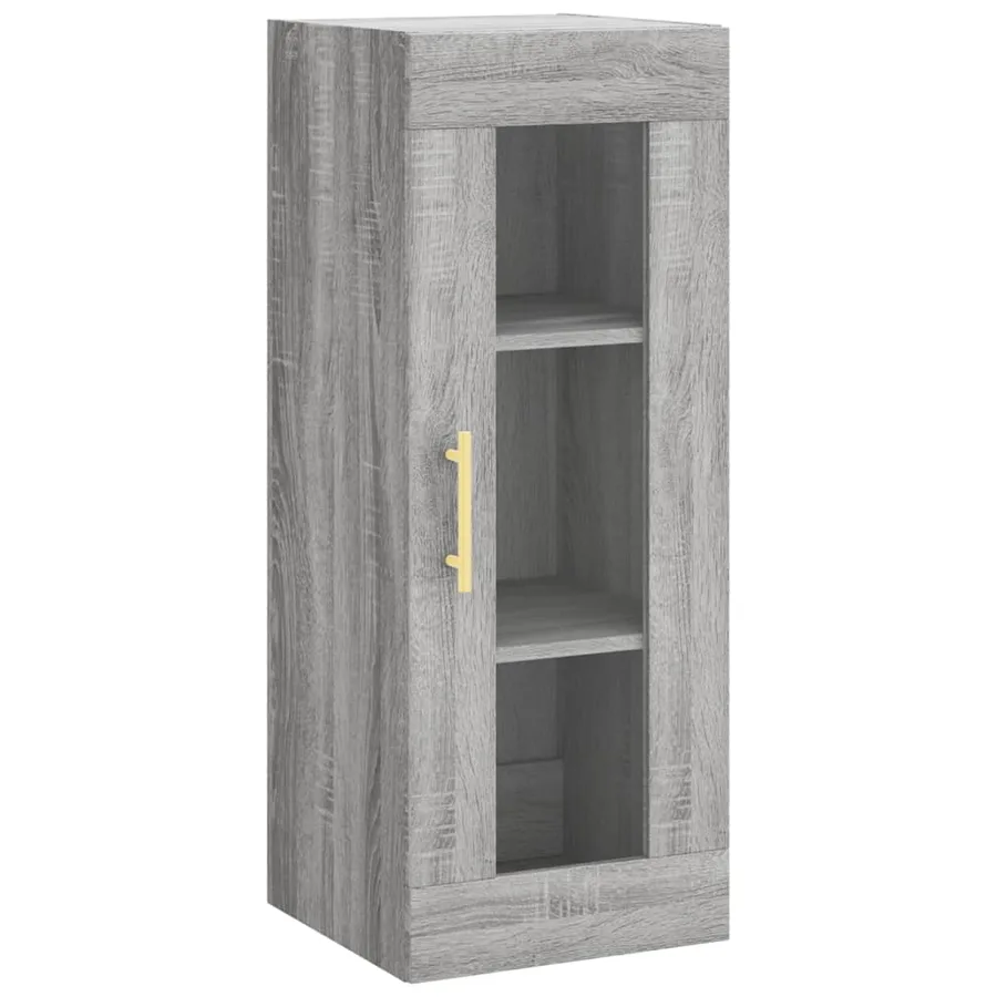 Buffet haut Sonoma gris 34,5x34x180 cm Bois d'ingénierie - 5