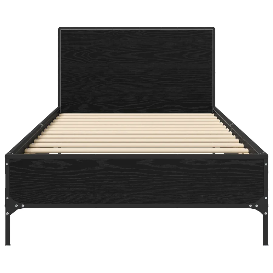Cadre de lit avec tête de lit Chêne noir 80 x 200 cm - 3