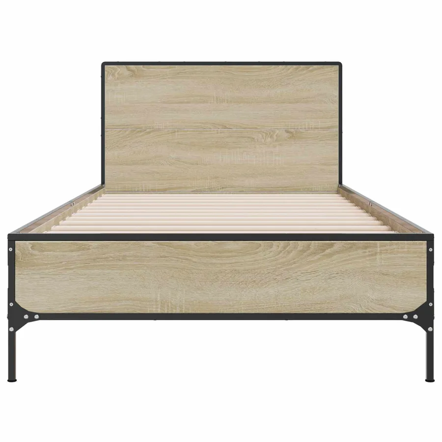 Cadre de lit avec tête de lit Chêne Sonoma 80 x 200 cm - 4