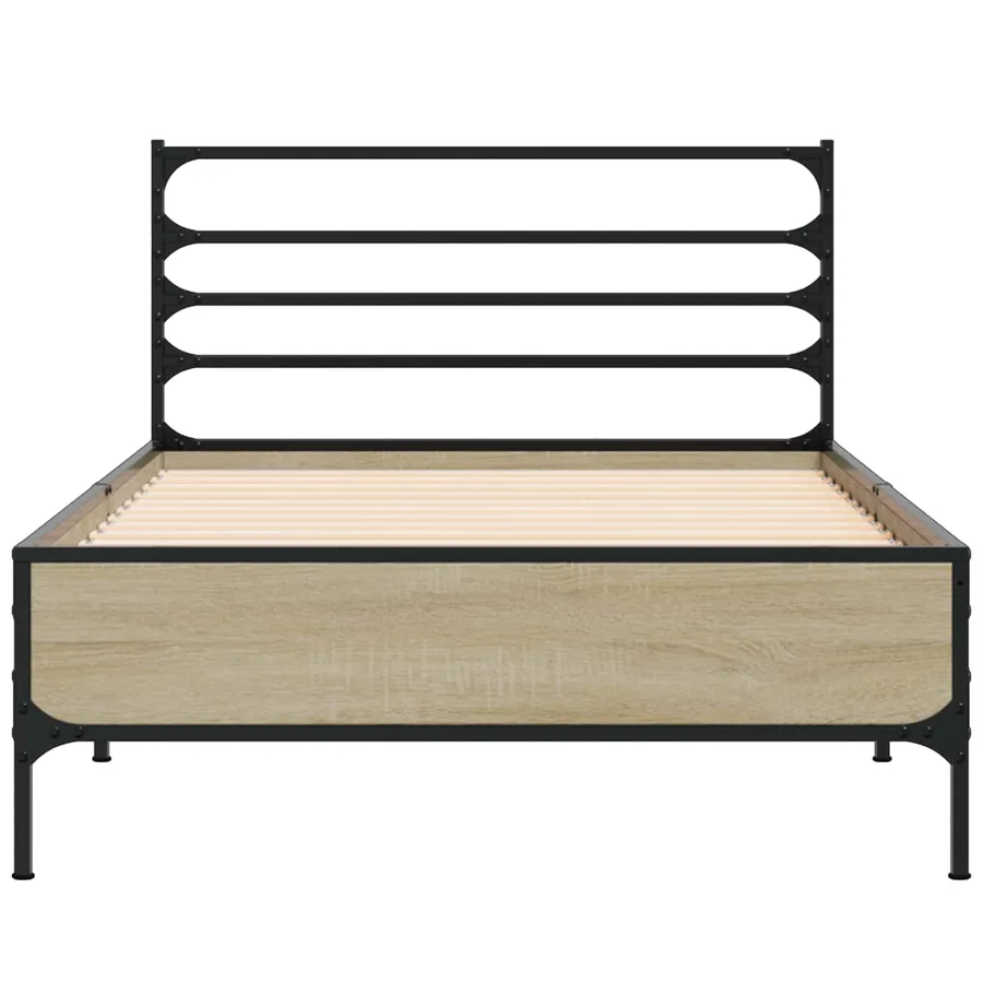 Cadre de lit Chêne Sonoma 80 x 200 cm Bois d'ingénierie - 4