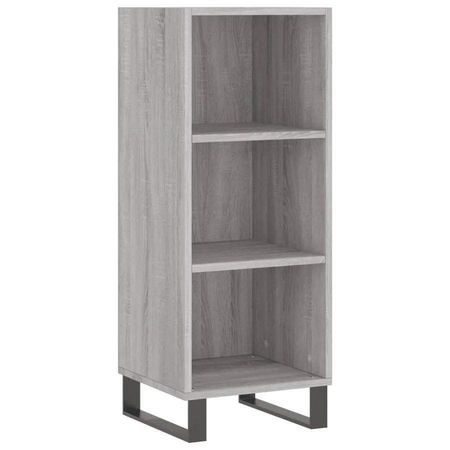 Buffet haut Sonoma gris 34,5x34x180 cm Bois d'ingénierie - 7