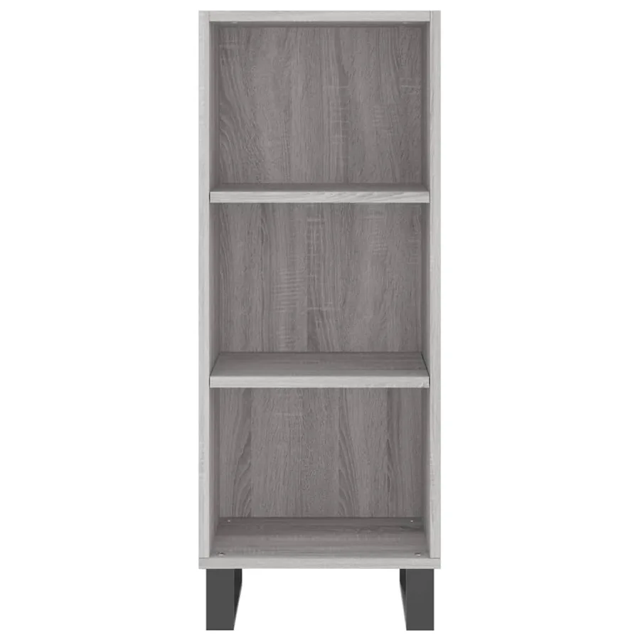 Buffet haut Sonoma gris 34,5x34x180 cm Bois d'ingénierie - 8