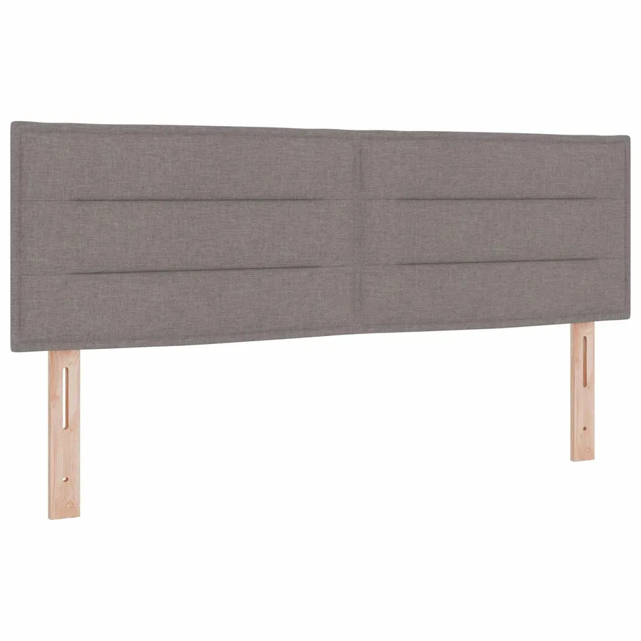 Lit boxspring avec matelas Taupe 140 x 190 cm Tissu - 3