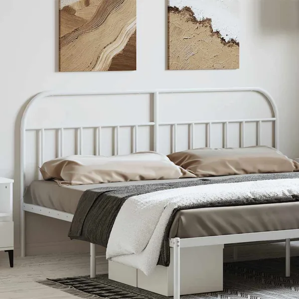 Tête de lit de remplacement métal blanc 180 cm