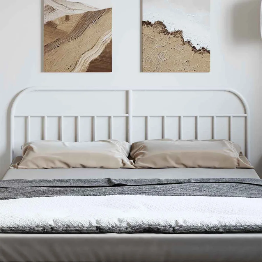 Tête de lit de remplacement métal blanc 180 cm - 3