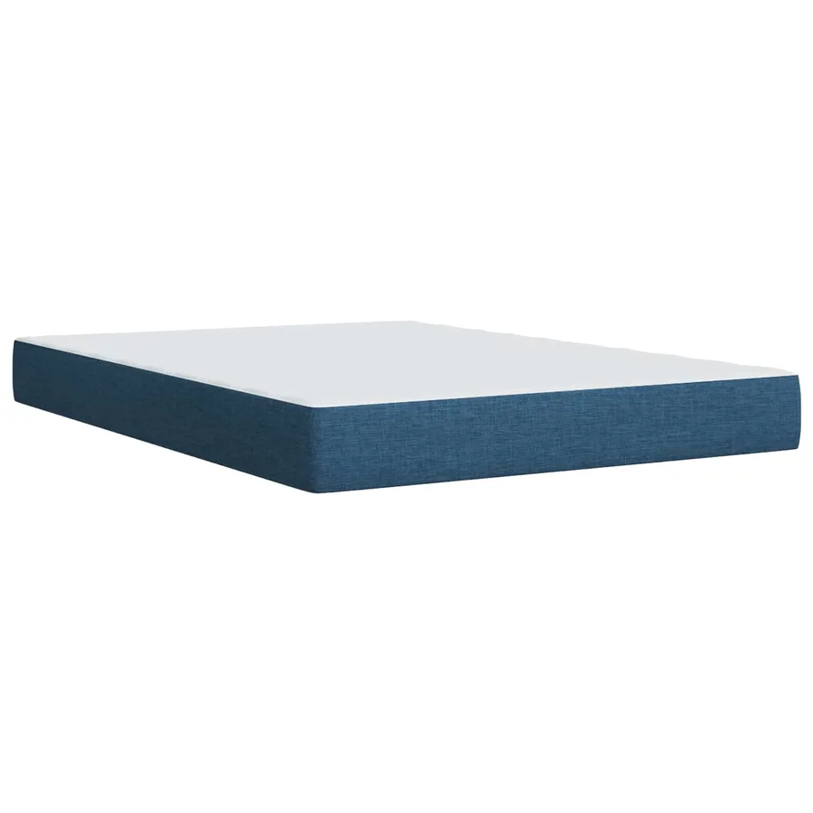 Lit boxspring avec matelas Bleu 160 x 200 cm Tissu - 5