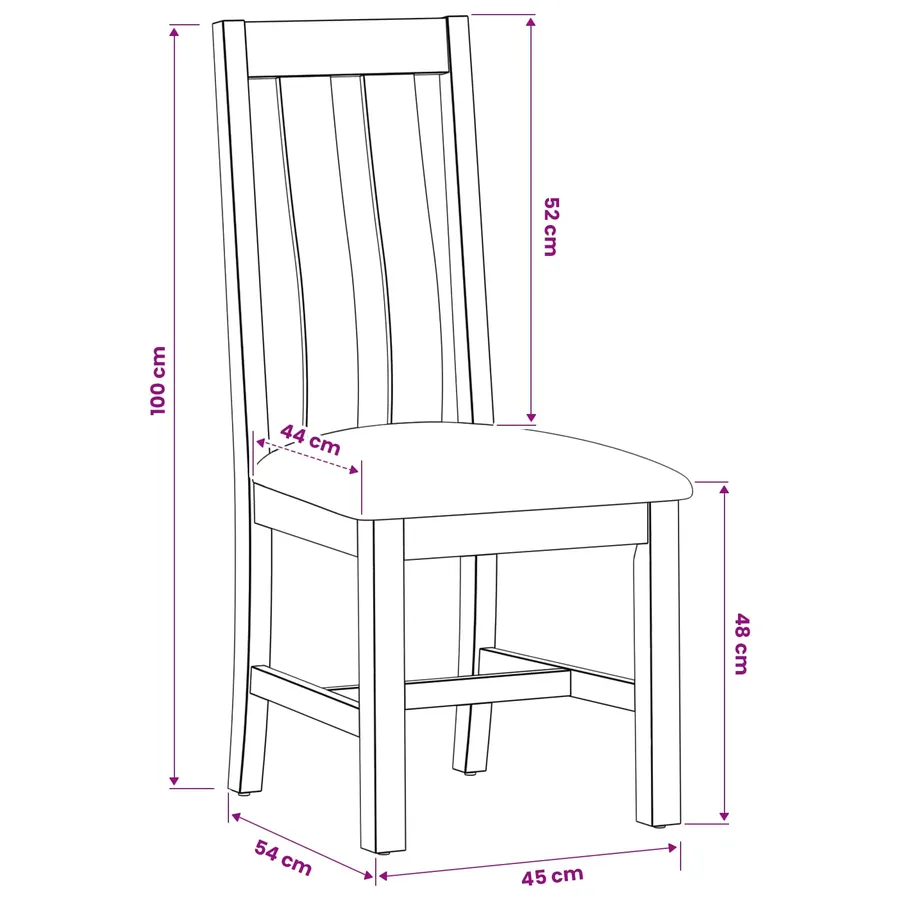 Chaise de salle à manger 2 pcs Bois de chêne massif Beige - 8