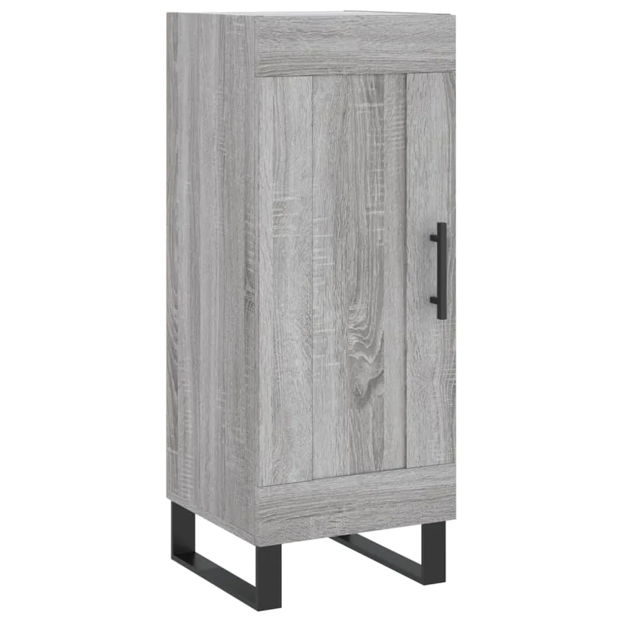 Buffet haut Sonoma gris 34,5x34x180 cm Bois d'ingénierie - 5