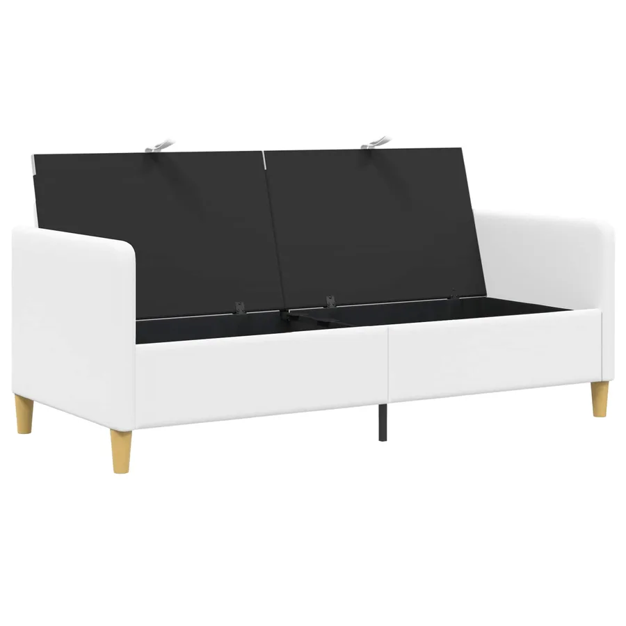 Sofa avec rangement Blanc 172 x 78 x 87 cm Polyester - 5