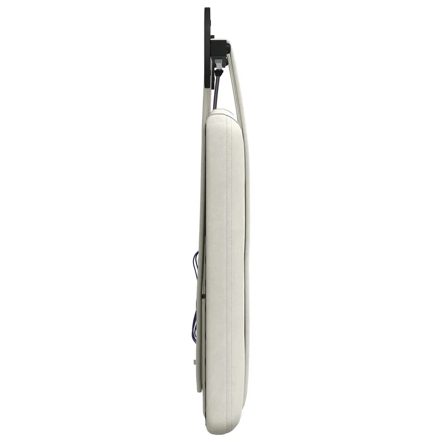 Tête de lit suspendue Avec lumière LED Crème Velours - 7
