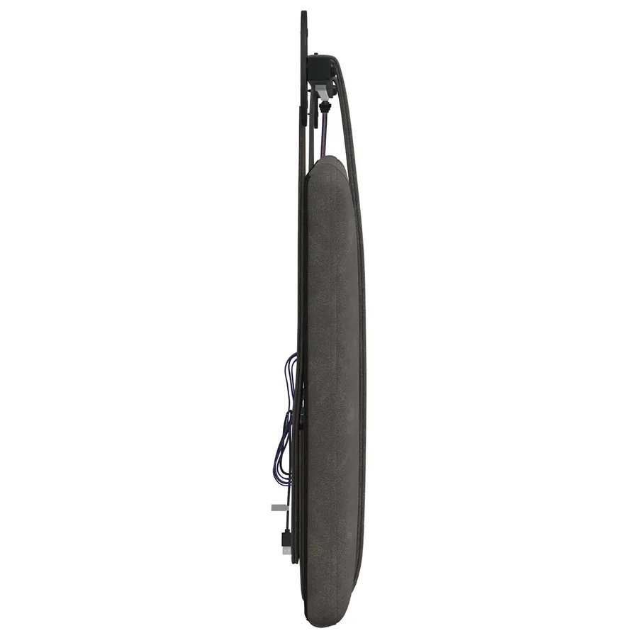 Tête de lit suspendue Avec lumière LED Noir PU antique - 7
