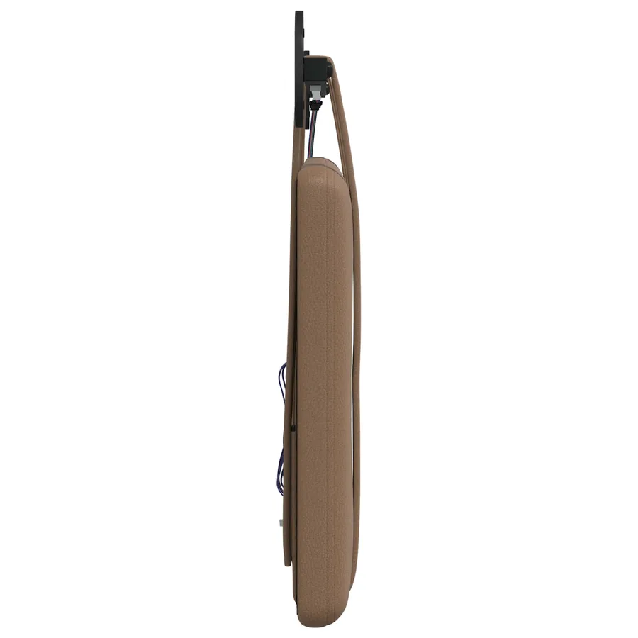 Tête de lit suspendue Avec lumière LED Cappuccino Simili cuir - 7