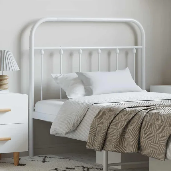 Tête de lit de remplacement métal blanc 100 cm