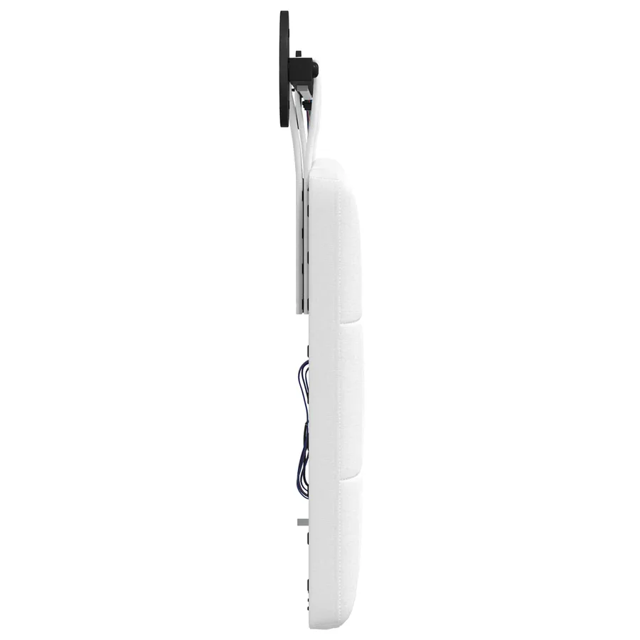 Tête de lit suspendue Avec lumière LED Blanc Tissu - 7