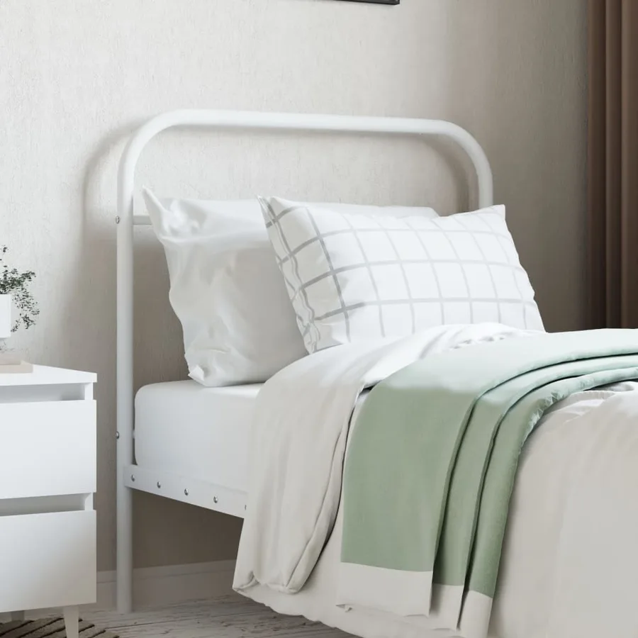 Tête de lit de remplacement métal blanc 80 cm - 3