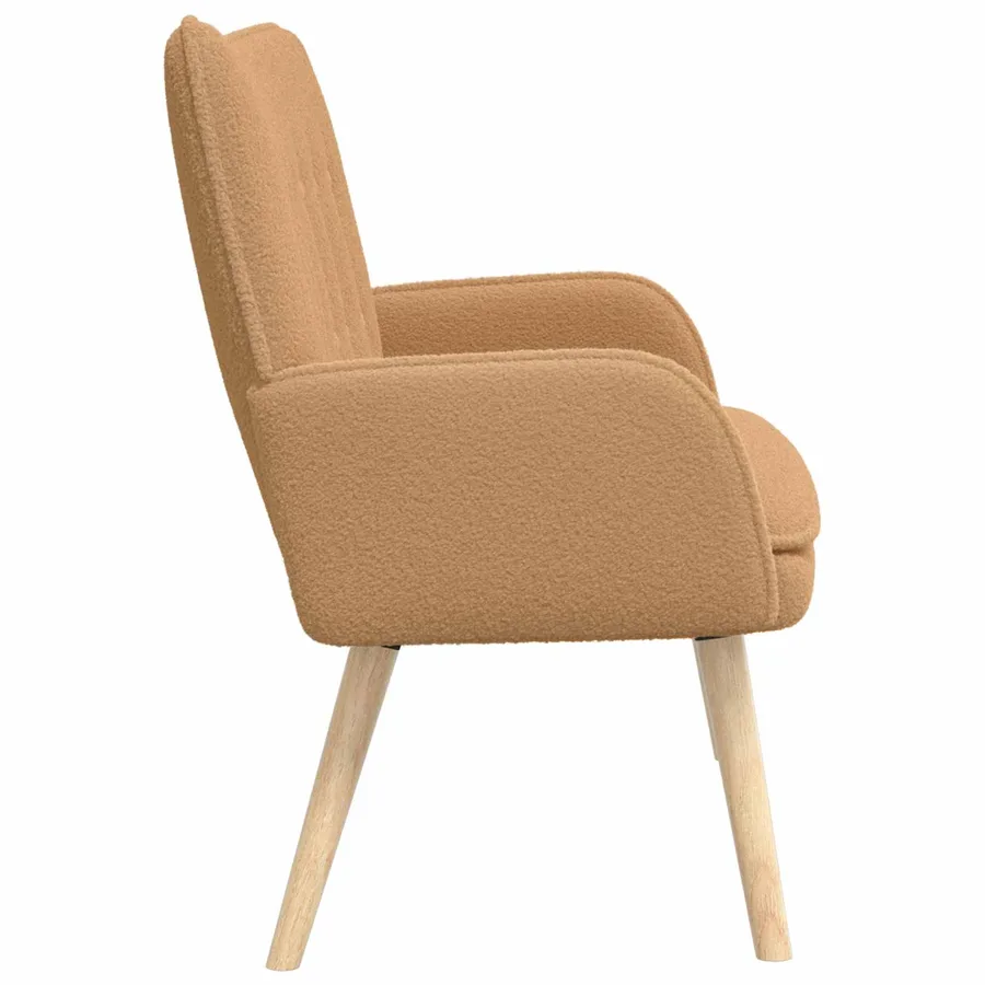 Sofa 2 places Beige 115 x 61 x 87 cm Bouclé - 6